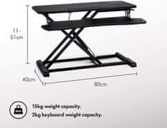 VonHaus Sit/Stand delovna platforma