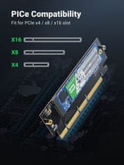 Ugreen M.2 PCIe NVME M-Key na PCIe 4.0 x16 adapter s hladilnikom - box