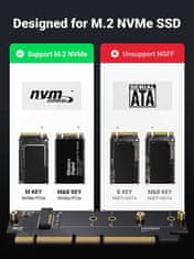 Ugreen M.2 PCIe NVME M-Key na PCIe 4.0 x16 adapter s hladilnikom - box