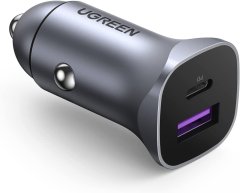 Ugreen Avtopolnilec USB+USB-C QC 3.0 30W 10144 - box