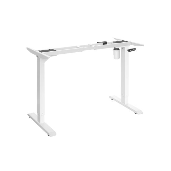 Songmics Električen Sit/Stand okvir za mizo bel, LSD010W01V1