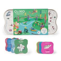 CLIXO Classroom - magnetni gradbeni set 100 kosov