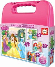 Educa Disneyjeve princese Puzzle 4v1 (12,16,20,25 kosov)