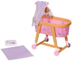 BABY born Zapf Creation: Good Night Bassinet v lesnem videzu (829981-116721)