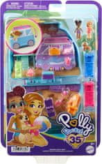 Polly Pocket Mattel : Kompakt z vožnjo ob morju s kužkom (HRD36)