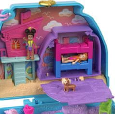 Polly Pocket Mattel : Kompakt z vožnjo ob morju s kužkom (HRD36)