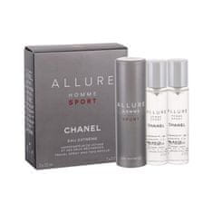 Chanel Allure Homme Sport Eau Extreme 3x20 ml toaletna voda "zasuči in razprši" za moške