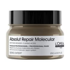 L’Oréal Absolut Repair Molecular Professional Mask obnovitvena maska za poškodovane lase 250 ml za ženske