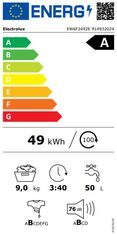 Electrolux EW6F2492E pralni stroj, 9 kg