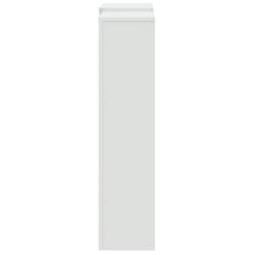 Vidaxl Pokrov za radiator bel 205x21,5x83,5 cm inženirski les