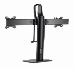 Gembird MS-D2-01 Namizno stojalo za dvojni monitor 17"-27", nastavljivo po višini