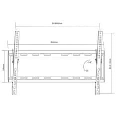 Maclean MACLEAN MC-605 TV Bracket 32-80" MACLEAN MC-605 MAX VESA 600X400 55KG