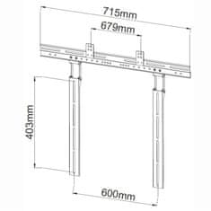 Techly Techly 10 kg nosilca Soundbar za televizor ali televizijski nosilec črn ICA-PLB 102S