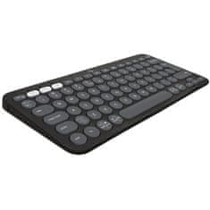 Logitech Logitech Pebble Keys 2 K380s, US INT&apos;L - grafitna