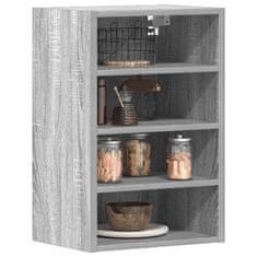 shumee vidaXL viseča omara Grey Sonoma 40x29,5x60 cm iz umetnega lesa