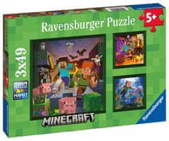 Ravensburger Puzzle Minecraft Biomi 3x49 kosov