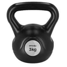 Spokey KETLA Kettlebell plastična palica 3 kg