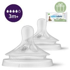 Philips AVENT Natural Response 4 srednji pretok 3m+, 2 kosa+WW Milo 60 kosov