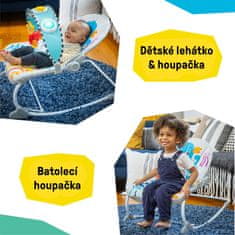 BABY EINSTEIN Kick to It Opus Glasbeni vibracijski ležalnik do 18 kg