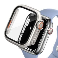 Tech-protect Defense 360 ovitek z zaščitnim steklom za Apple Watch 10 46mm, titanium/orange