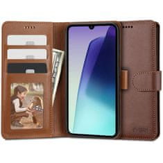 Tech-protect Wallet knjižni ovitek za Xiaomi Redmi 14C / Poco C75, rjav