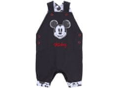 Disney Sive hlače z naramnicami + bodi Mickey Mouse DISNEY 0-0 m 50 cm