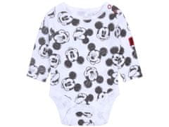 Disney Sive hlače z naramnicami + bodi Mickey Mouse DISNEY 0-0 m 50 cm