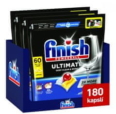 Finish Ultimate All-in-1 Lemon Sparkle tablete za pomivalni stroj, 180/1