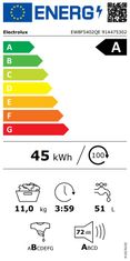 Electrolux EW8F5402QE pralni stroj, 11 kg