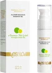 yes-for-lov Masažni gel Pineapple Green Tea (Allover Delicious Massage Gel) 50 ml