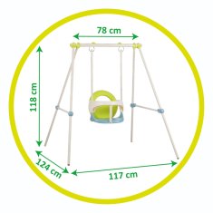 Smoby  Kovinska vrtna gugalnica