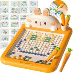 WOOPIE  Magnetna risalna tabla Montessori MagPad Carrot Rabbit