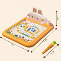 WOOPIE  Magnetna risalna tabla Montessori MagPad Carrot Rabbit