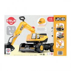 Falk  JCB DIGGER Excavator Vrtljiva rumena premikajoča se vedra Od 3 let.