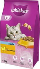 Whiskas Whiskas 5900951259180 mačke suha hrana 1,4 kg Adult Chicken