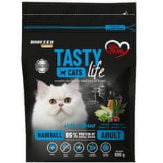 BIOFEED BIOFEED Tasty Cats Life Hairball Salmon - suha hrana za mačke - 600g