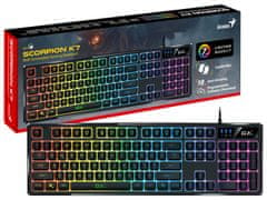 Genius GX GAMING Scorpion K7/ žični/ Copilot/ RGB osvetlitev/ USB/ črn/ CZ+SK postavitev