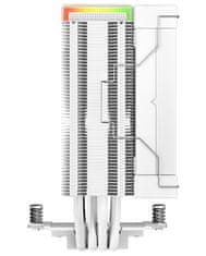 DEEPCOOL hladilnik AK400 Digital / 120 mm ventilator / 4x toplotne cevi / PWM / za Intel in AMD / bela / digitalni zaslon