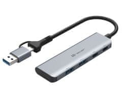 Tracer USB HUB A-5, USB (2 x USB-A + 2 Type C)