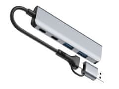 Tracer USB HUB A-5, USB (2 x USB-A + 2 Type C)