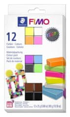 FIMO set 12 barv x 25 g - Neonski učinek