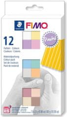 FIMO Soft set 12 barv x 25 g - pastelne barve