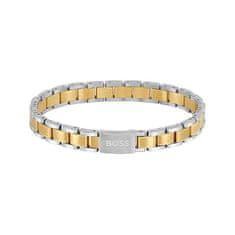 Hugo Boss Elegantna dvobarvna zapestnica za moške Metal Links Essentials 1580195