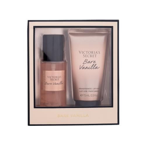 Victoria´s Secret Bare Vanilla Set negovalni sprej za telo 75 ml + losjon za telo 75 ml za ženske