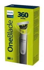 Philips OneBlade QP2734/20, limonasto zelena, temno siva, obrazna, 360° rezilo, OneBlade 360