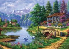 Art puzzle Puzzle Vas ob jezeru 1500 kosov