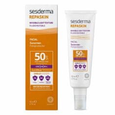 Sesderma Pleť AC Fluid neviden vplivu svetlobe 50 SPF Repaskin (Invisible Light Texture Facial Sunscreen) 50