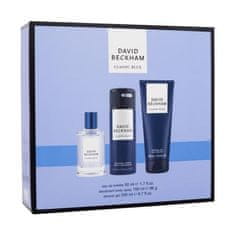 David Beckham Classic Blue Set toaletna voda 50 ml + gel za prhanje 200 ml + deodorant 150 ml za moške