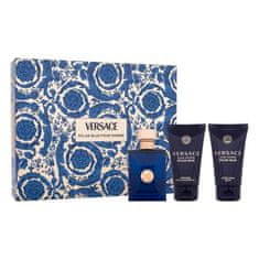 Versace Pour Homme Dylan Blue Set toaletna voda 50 ml + gel za prhanje 50 ml + balzam po britju 50 ml za moške