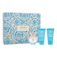 Versace Pour Femme Dylan Turquoise Set toaletna voda 50 ml + gel za prhanje 50 ml + gel za telo 50 ml za ženske